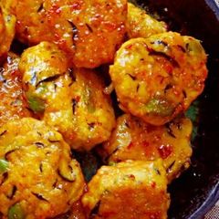 A picture of Hijiki & Edamame Tsukune (Chicken Patties).