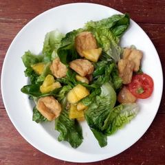 A picture of LG BEANBURD PUFF SALAD( VEGAN )ASIAN STYLE COOKING.
