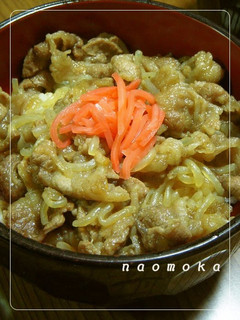 A picture of Our Family's Delicious Gyodon Beef Rice Bowl.