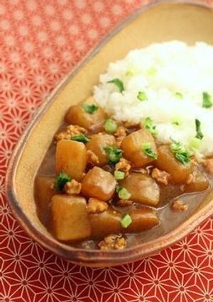 A picture of Japanese-Style Daikon Radish Curry.