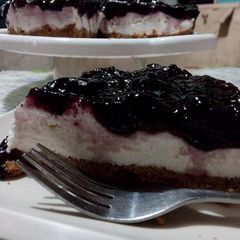 A picture of Blueberry Cheesecake.