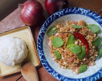 New Recipe Thai Laab with chicken breast and quinoa Delicious Simple