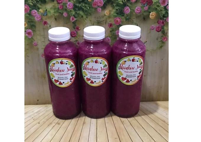 Resep Diet Juice Blueberry Dragon Fruit Banana Lemon Pear, Menggugah Selera