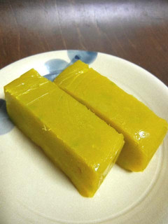 A picture of Kabocha Squash Yokan.