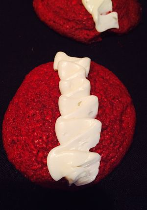 A picture of Red Velvet Cookies.