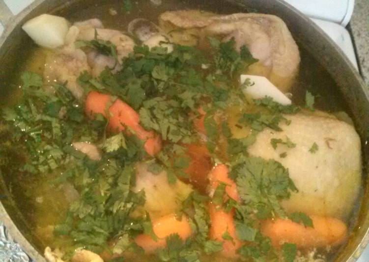 Simple Way to Make Homemade Caldo de pollo