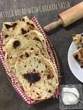 Roti tortilla dengan kebab ayam