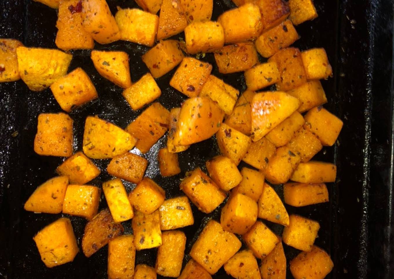 Calabaza con especias al horno