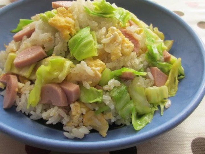 Recipe Spring Themed Fried Rice with Spring Cabbage the Delicious You can take Joss in your mouth