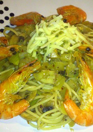 A picture of Pasta Crevette.