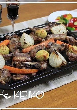 A picture of Farmhouse Recipe: Grilled Spare Ribs and Vegetables.