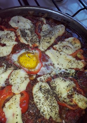 Una foto de Pizza de carne. Exquisita !!!