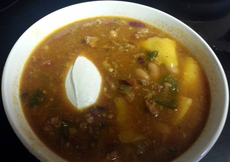 Recipe of Super Quick Homemade crock pot enchilada chili