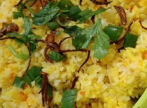 Gambar Nasi Minyak Simple (beras biasa dan tanpa minyak sapi)