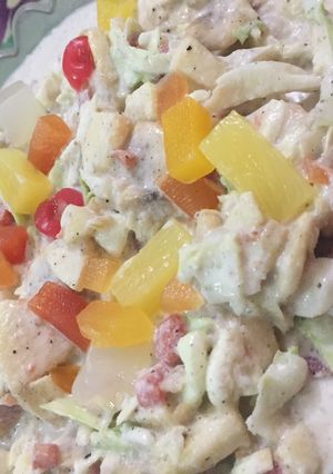 A picture of Russian salad.