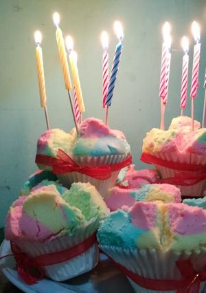 Foto resep Bolu kukus pelangi