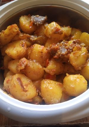 A picture of Potato Stir Fry.