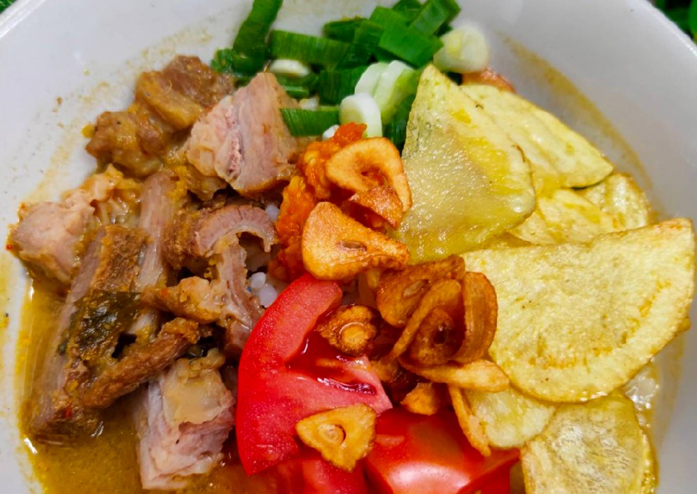 Soto rempah kuah susu
