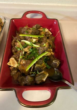A picture of Mutton tikka.