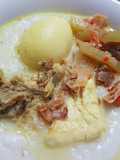 Bubur Terik (Tahu Telur Ayam)