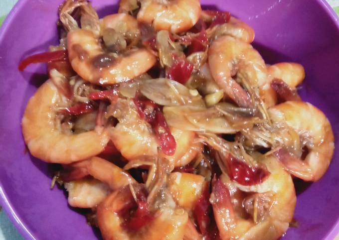 Recipe: Appetizing "udang goreng mentega"