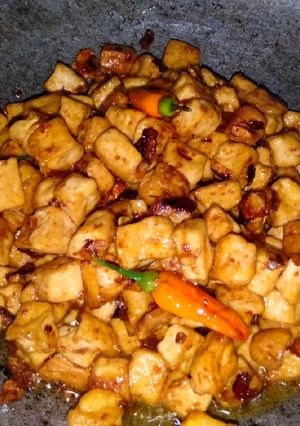 Foto resep Oseng tahu dg chili oil