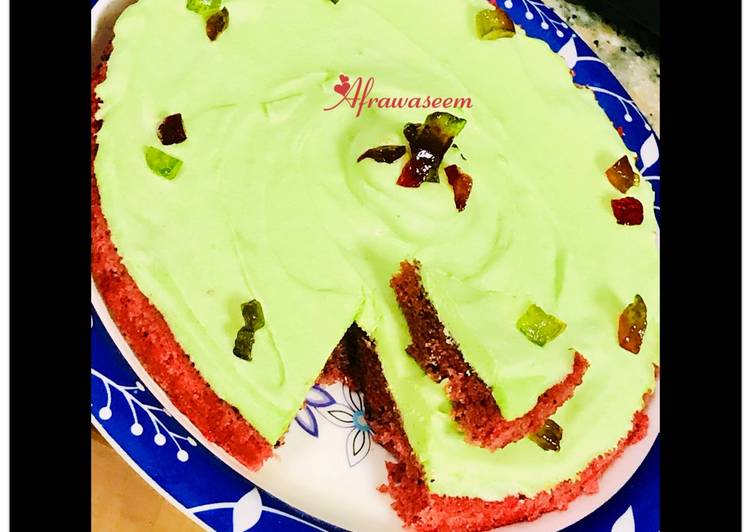 Recipe of Ultimate Microwaved red velvet cake with butter cream frosting in my style