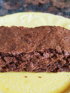 Una foto de Brownie húmedo con banana