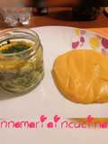 Frittata di spinaci in vaso cottura con purè di carote