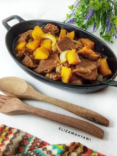 Foto resep Bistik kentang daging sapi