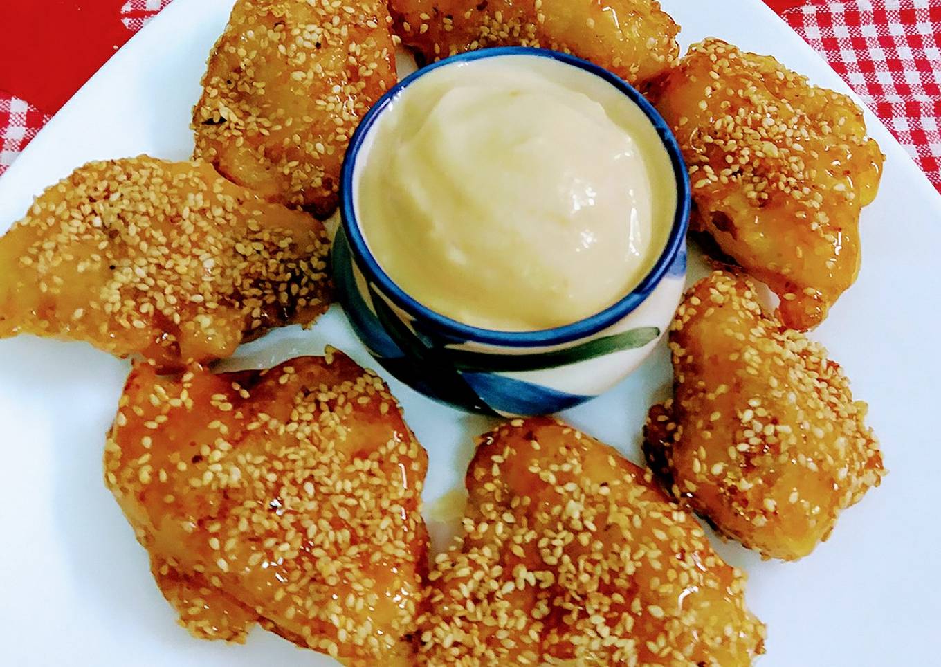 Cheese banana toffee fritters