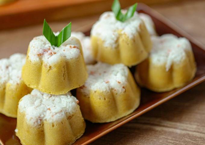 Ternyata begini loh! Cara gampang membuat Putu Ayu Gula Merah dijamin nagih banget