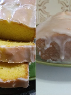 Una foto de Budín de limón glaseado