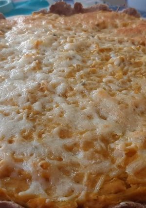 Una foto de Tarta de zapallo y pollo