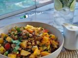 سلطة البطاطا مشوية في الفرن