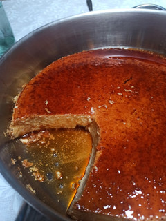 Una foto de Flan de leche condensada