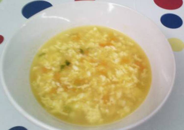 Soup jagung manis,wortel,telur