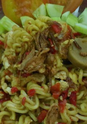 Foto resep indomie rebus tektek