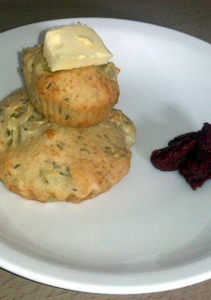 A picture of Potato and Cheese Muffins.