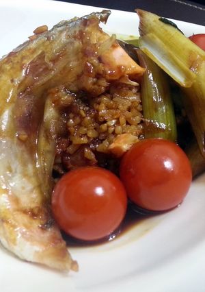 A picture of Chili Salmon Indian Style.