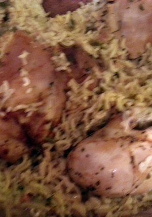 A picture of chicken casserole.