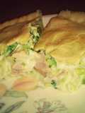 Creamy Chicken, Ham and Leek Pie