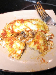 A picture of ravioli from scratch.