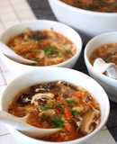 Taiwanese Hot and Sour Soup with Leftover Vegetables