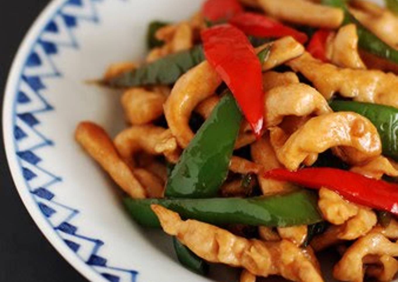 Chicken and Bell Pepper Garlic Soy Sauce Stir-fry