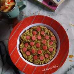 A picture of Pizza Roti Tawar Matcha.
