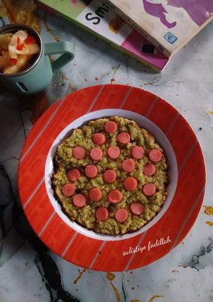 Foto resep Pizza Roti Tawar Matcha