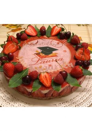 Foto di Cheesecake alle fragole🍓 #laurea 🎓
