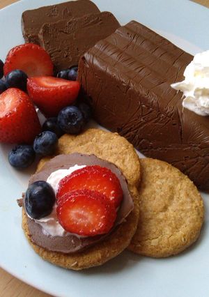 A picture of Vickys Chocolate Pâté, GF DF EF SF NF.