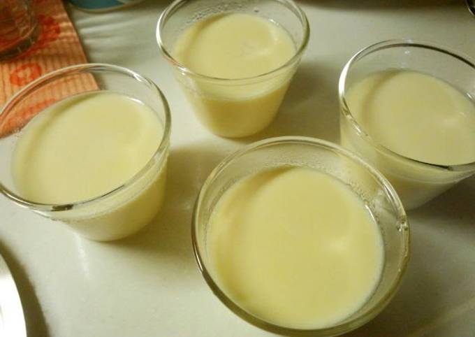 Easy Pudding with Hot Milk